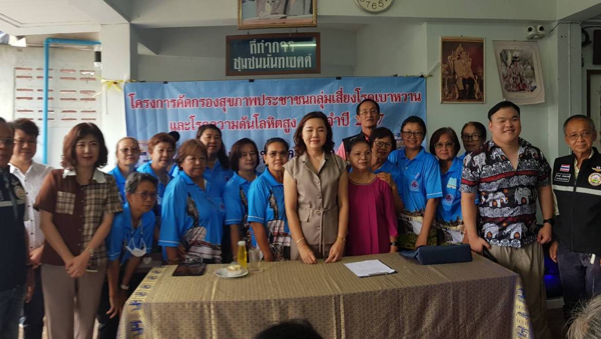 โครงการคัดกรองสุขภาพประชาชนกลุ่มเสี่ยงโรคเบาหวานและโรคความดันโลหิตสูง ประจำปี 2567